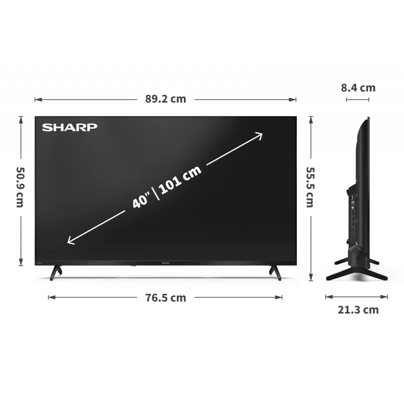 Sharp | 40HF3265E | 40 inch | Smart TV | Google TV