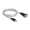 DeLOCK 63465 Serielles Kabel Schwarz Transparent 1,8 m USB Typ-A DB-9