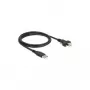 USB-Kabel DeLOCK 83594 USB 2.0 1 m USB A USB B Schwarz