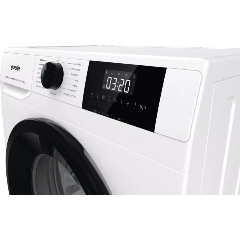Freistehende Waschmaschine Gorenje W3NGPI72SBS, 7 kg, 1200 U/min, Invertermotor, Dampf, 15 Programme, Weiß
