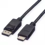 Kabel ROLINE 11445780 1 m DisplayPort auf HDMI Schwarz