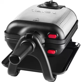 Tefal WM756D Waffeleisen 2 Waffeln 1200 W Schwarz, Edelstahl