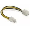 Stromkabel P4 Stecker/Buchse DeLOCK 82428 0,15 m