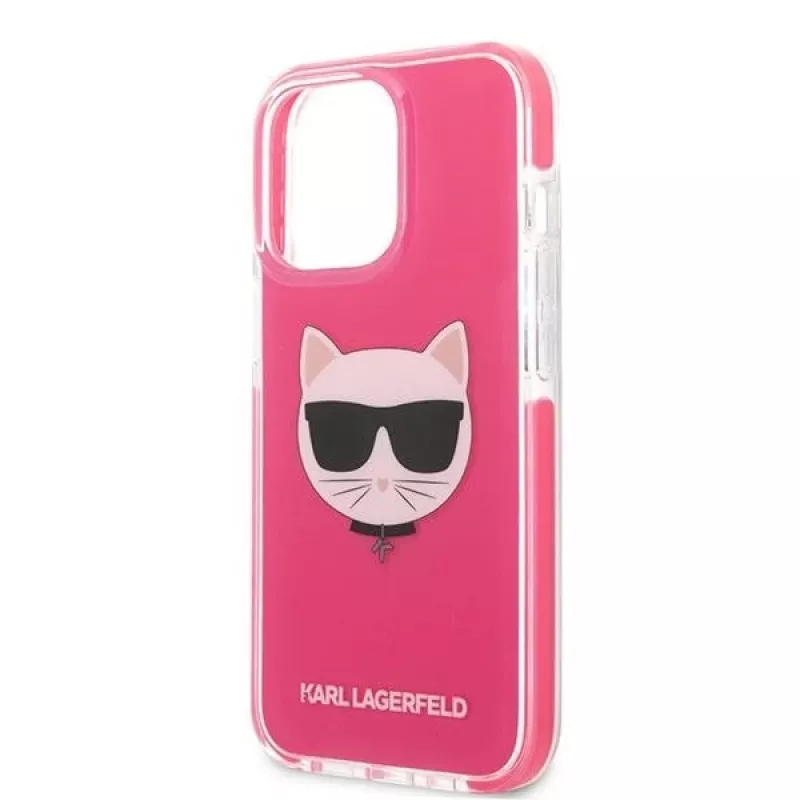 Karl Lagerfeld KLHCP13XTPECPI Iphone 13 Pro Max 6.7 Hartschale Fuchsia/FUSCHIA Choupette Head