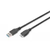 ASSMANN SuperSpeed USB 3.0-Kabel, USB-A-Stecker auf Micro-USB-B-Stecker, Cu AWG 28, 2-fach geschirmt, Länge 1,0 m (AK-300116-010-S)