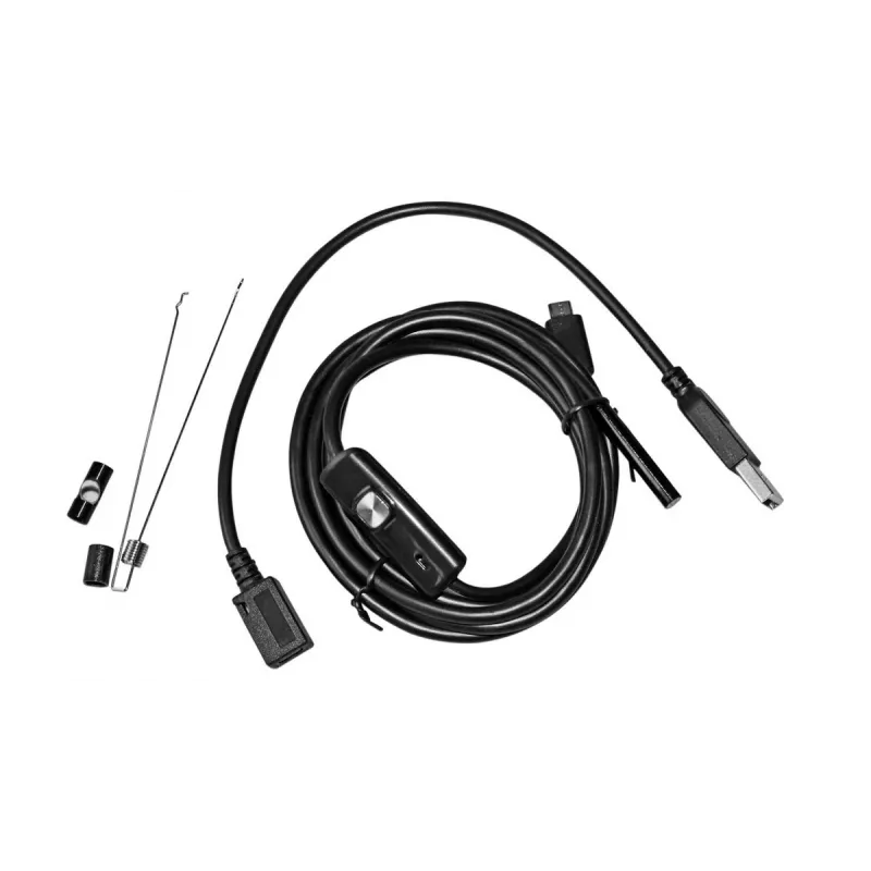 USB-Endoskop MEDIA-TECH ENDOSCOPE 66° CMOS, 640x480 30fps, IP67, 6 LEDs, Magnet & Haken