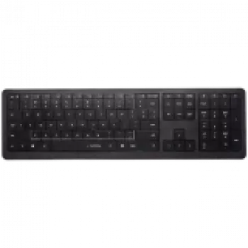 CLEVETURA CLVX 1 Touch-On-Keys AI Drahtlose Tastatur, ANSI US Windows-Layout, Scherenschalter, Aluminiumgehäuse, interaktives RGB