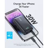 Anker PowerCore 533 - Powerbank - 10000 mAh - 30 Watt - 3 A (24 pin USB-C) - Schwarz (A1256G12)