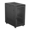 19-Zoll-Rack-Schrank LANBERG FF01-6022-23B, 22U, 600×1000 mm, schwarz, perforierte Türen