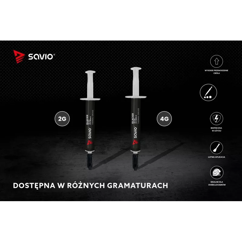 Wärmeleitpaste SAVIO TG-03 13,5 W/m·K, 2 g — Wärmeleitpaste