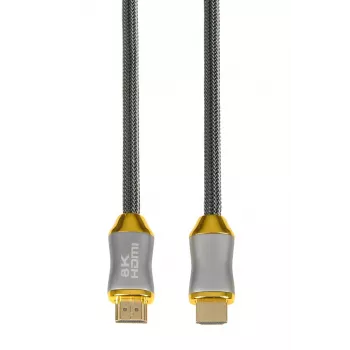 HDMI-Kabel IBOX HD08 2 m, HDMI Typ A Stecker–Stecker, HDMI 2.1, silber