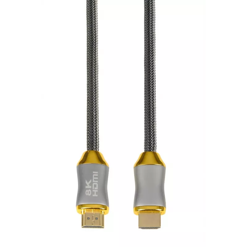 HDMI-Kabel IBOX HD08 2 m, HDMI Typ A Stecker–Stecker, HDMI 2.1, silber