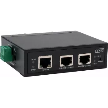 Serieller Geräteserver Exsys EX-61002 — 2x RS232/422/485, inklusive Netzteil