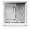 PC-Gehäuse NZXT H9 Flow Midi Tower Weiß – ATX/EATX/Micro ATX/Mini-ITX, 3x140mm vorne, 1x120mm hinten, 2x3,5 Zoll & 6x2,5 Zoll Schächte, gehärtetes Glas