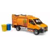 BRUDER Modellfahrzeug MB Sprinter Müllwagen BR-02682, maßstabsgetreue Spielzeugreplik