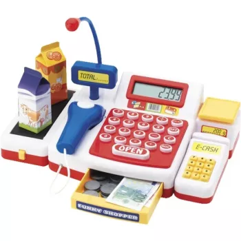 Playset Simba‑Dickie Supermarkt-Kasse mit Scanner Modell 104525700, Spielzeug-Kassenset