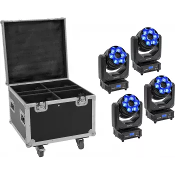 Beleuchtungskörper EUROLITE TMH-H240 Beam Wash Flower Effect 4x — LED-Effektleuchte, kompakte Einheit