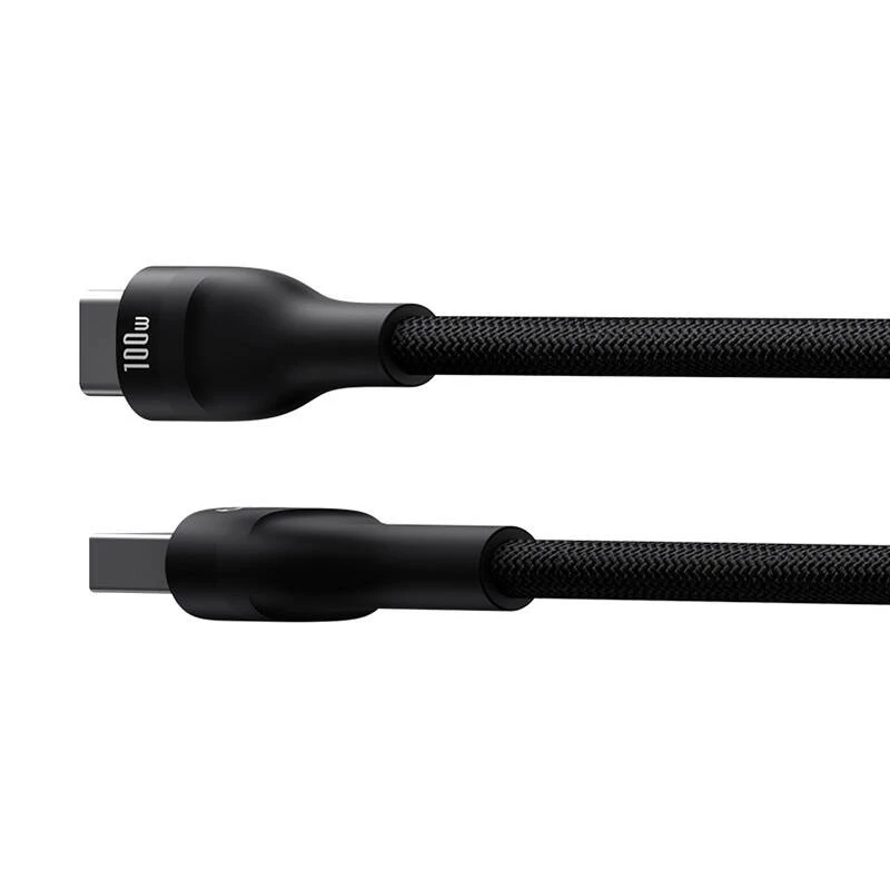 Baseus Flash 2 USB A auf USB C Schnellladekabel 2 m 100 W Schwarz
