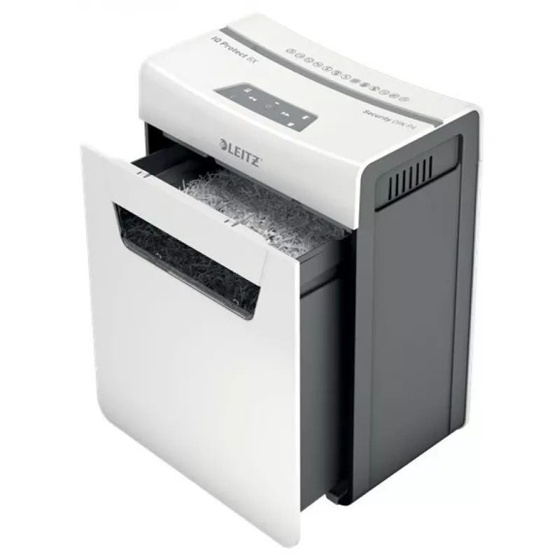 Leitz IQ Protect Premium Aktenvernichter 8X P4, 4 x 40 mm, 14 L, 125 Blatt, 55 dB, Touch, 8 Blatt