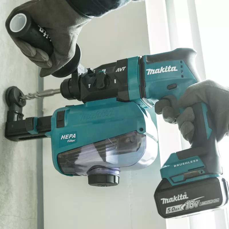 Akku-Kombihammer DHR182ZU, 18Volt, Bohrhammer Blau/Schwarz, Bluetooth, ohne Akku und Ladegerät