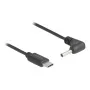 DeLOCK 85393 Stromkabel Schwarz 1,5 m USB-C 3,5 x 1,35 mm