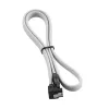 CableMod ModMesh - SATA-Kabel - Serial ATA 150/300/600 - SATA (W) abgewinkelt auf SATA (W) - 60cm - Weiß (CM-CAB-RSAT-N60KW-R)
