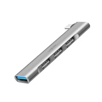 LogiLink USB 3.2 Gen1 Hub 4-Port USB-C 1x USB3.0 AF 3x USB2.0 AF UA0437