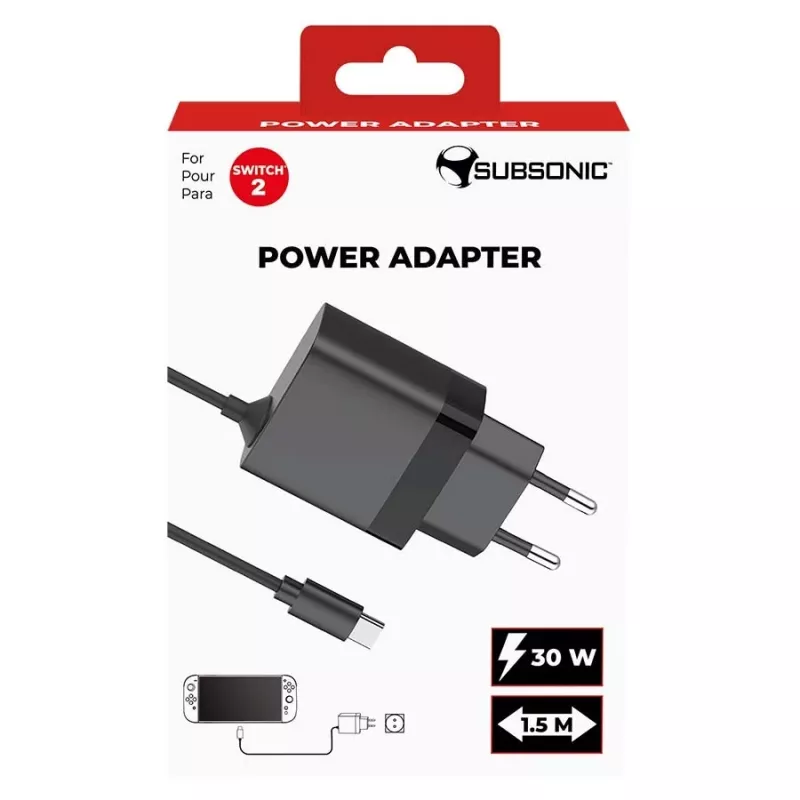 Netzteil SUBSONIC SA5713 für Switch 1/2 15V 2,5A