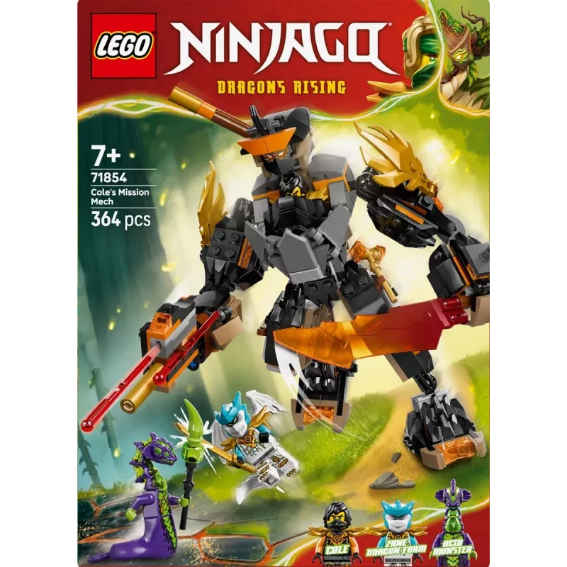 LEGO NINJAGO 71854 Coles Einsatz-Mech und Drache Zane