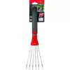 Gartenrechen Sourcing LD-M/ZM 015 — Stahlzinken, rot, mittlere Größe