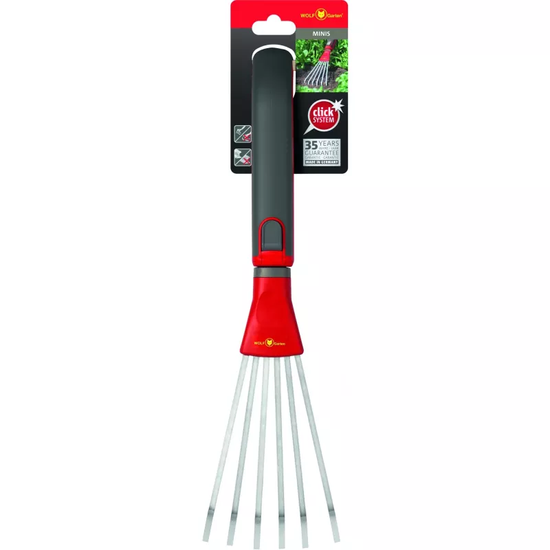 Gartenrechen Sourcing LD-M/ZM 015 — Stahlzinken, rot, mittlere Größe