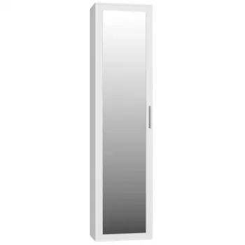 Top e shop DUO SZAFKA BIEL — 2 Regale, 1 Tür, Weiß, 500×350×1800 mm