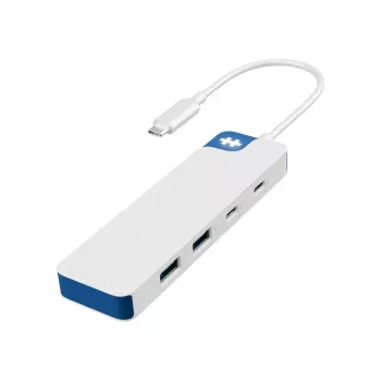 USB-C Hub HYPER HyperDrive Flex HD5200BUGL — 4 Anschlüsse, blau
