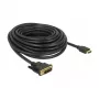 Videokabel-Adapter DeLOCK 85587 10 m HDMI Typ A DVI-D Schwarz
