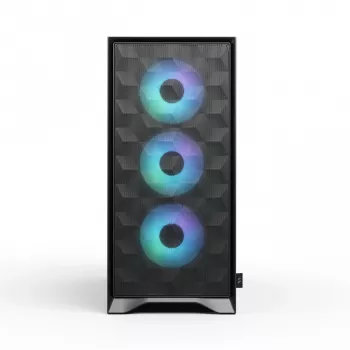 Fractal Design Pop 2 Air Schwarz Solid Midi-Tower-PC-Gehäuse — ATX-Unterstützung, 3x 120 mm Frontlüfter, 2,5/3,5-Zoll-Laufwerksschächte, 215×481×462 mm