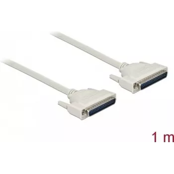 Serielles Kabel DELOCK 86878 — D-Sub 37-polig auf D-Sub 37-polig, beige, 1 m