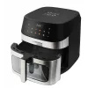 Heißluftfritteuse ESPERANZA EKA005, 8 L Fassungsvermögen, 1600 W, Touch-Steuerung, 10 Programme, Edelstahl, schwarz