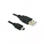 USB-Kabel DeLOCK 82311 USB 2.0 3m USB A Mini-USB B Schwarz