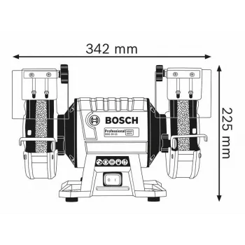 TISCHSCHLEIFMASCHINE FI 150/20 MM 350W GBG 35-15 BOSCH