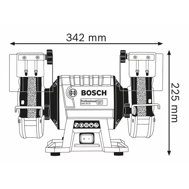 TISCHSCHLEIFMASCHINE FI 150/20 MM 350W GBG 35-15 BOSCH