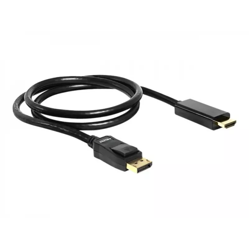 Displayport/HDMI-Kabel DeLOCK 82586 1m Schwarz