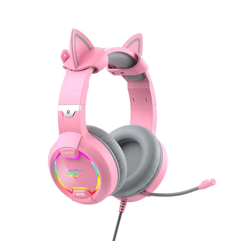 Gaming-Headset HAVIT Gamenote H2233D RGB — ohrumschließend, kabelgebunden, pink