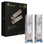 Extralink SFP-Modul SFP 1.25G 2er-Pack, 1,25 Gbit/s, LC/UPC, 1310 nm, 20 km, Einmoden, DOM (für HP/Aruba)