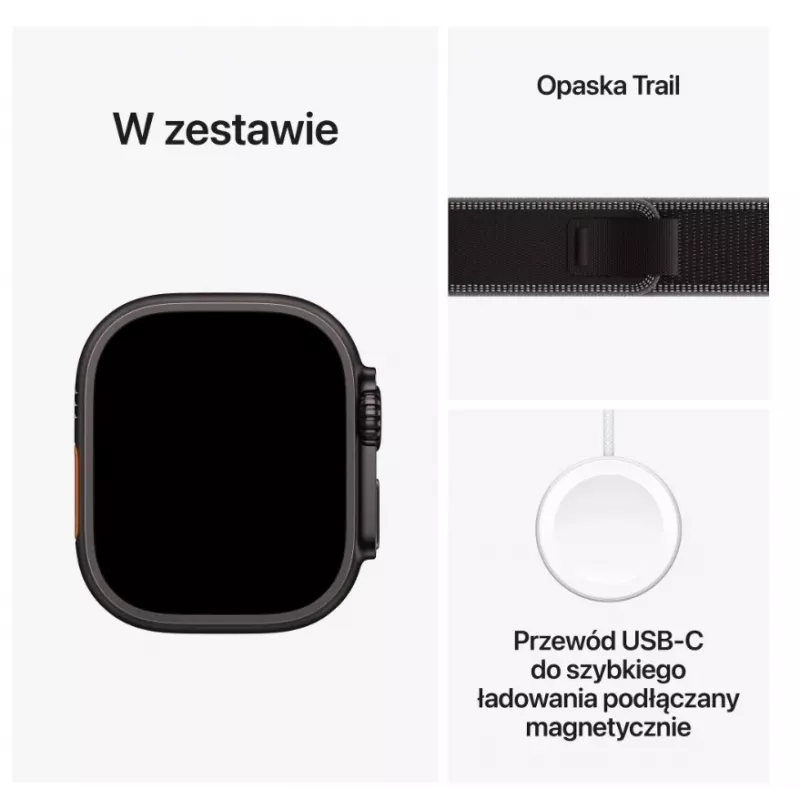 Smartwatch Apple Watch Ultra 3 GPS + Cellular 49mm Gehäuse aus schwarzem Titan