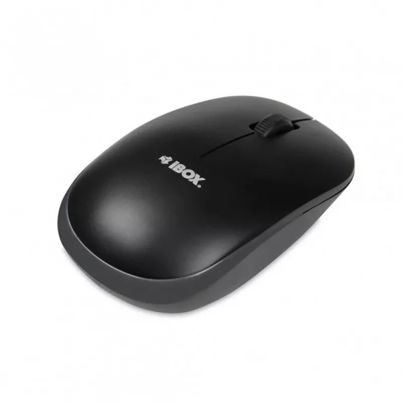 IBOX Desktop Kit Pro kabelloses Tastatur- und Maus-Set, QWERTY Full-Size 104 Tasten, 2,4 GHz, 1200 DPI, schwarz