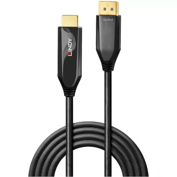 Lindy 3m aktives DisplayPort-1.4-auf-HDMI-8K60-Kabel, 3 m, DisplayPort, HDMI, Stecker, Stecker, gerade