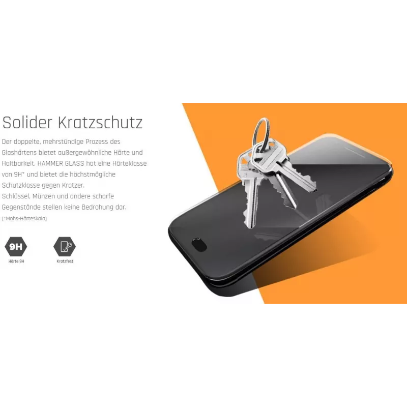 Gehärtetes Glas Displayschutzfolie MYPHONE Hammer Energy 2 9H Härte kratzfest