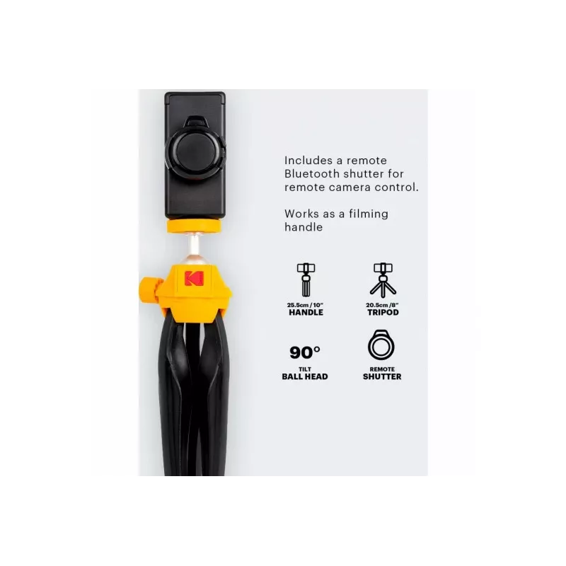 Kodak KTP001 Smartphone-Mini-Stativ mit Bluetooth-Fernauslöser