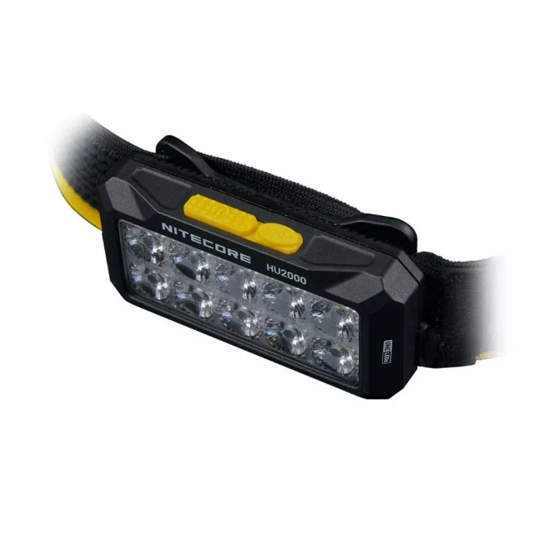 Stirnlampe Nitecore HU2000, 10 LEDs, USB-wiederaufladbarer Lithium-Ionen-Akku, Aluminium+Polycarbonat, IP68 wasserdicht