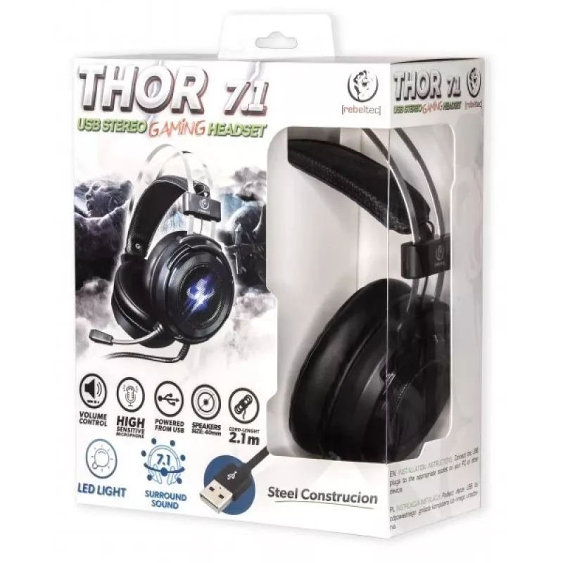 Stereo-Kopfhörer Rebeltec THOR RBLSLU00042